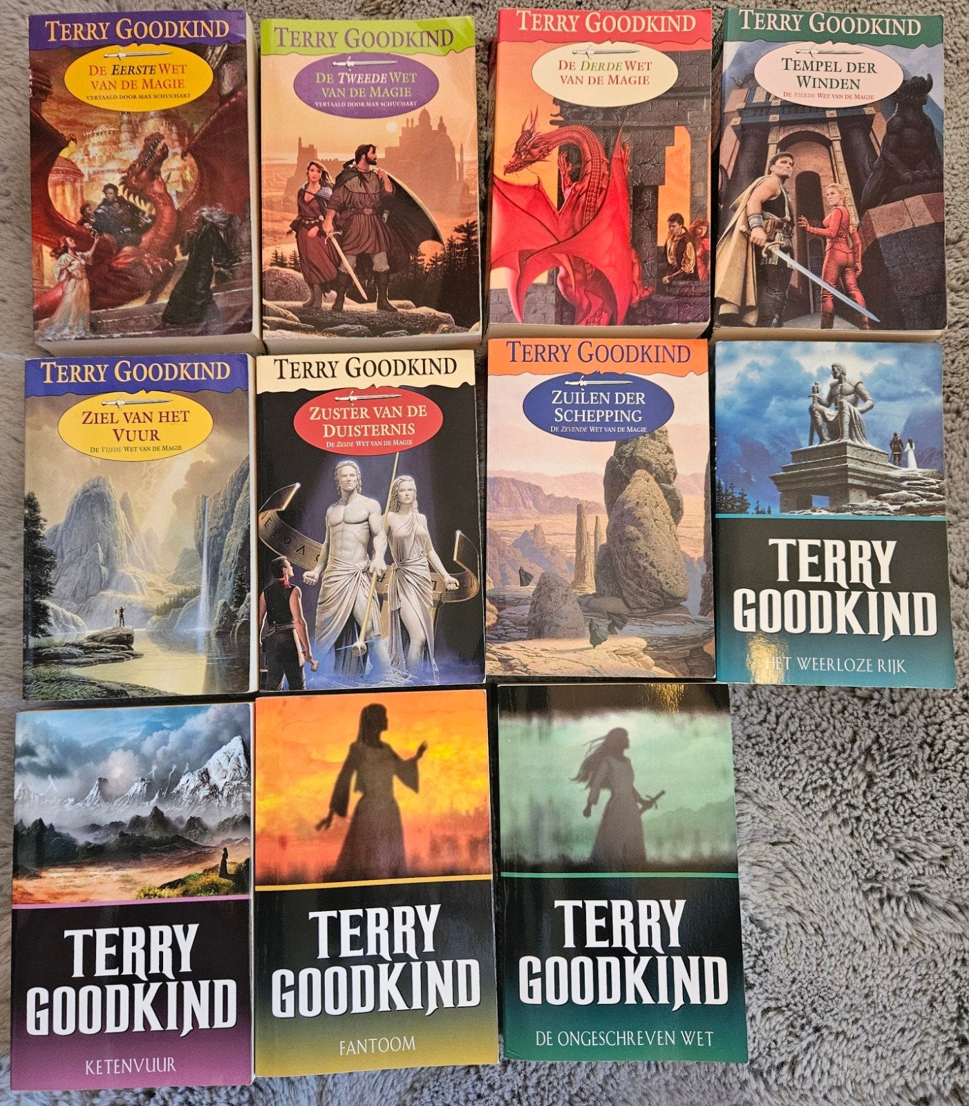 Terry Goodkind – De Wetten van de Magie compleet 1 t/m 11, Ophalen of Verzenden, Gelezen, Terry Goodkind