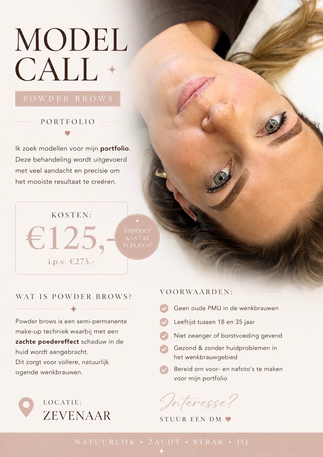 Modellen gezocht voor Powder Brows (portfolio), Ophalen, Ogen, Bruin, Nieuw