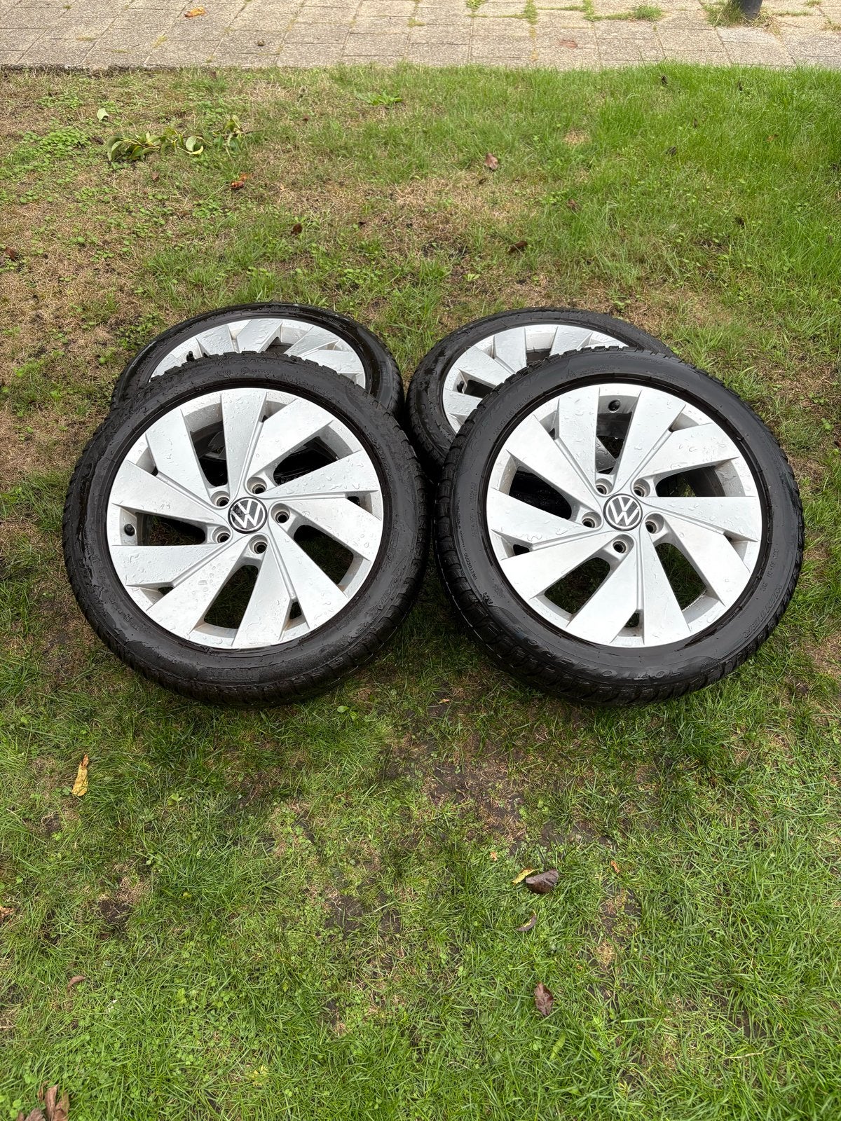 17” Originele Volkswagen Velgen - 5x112, Auto-onderdelen, Ophalen, Gebruikt, Banden en Velgen, 17 inch