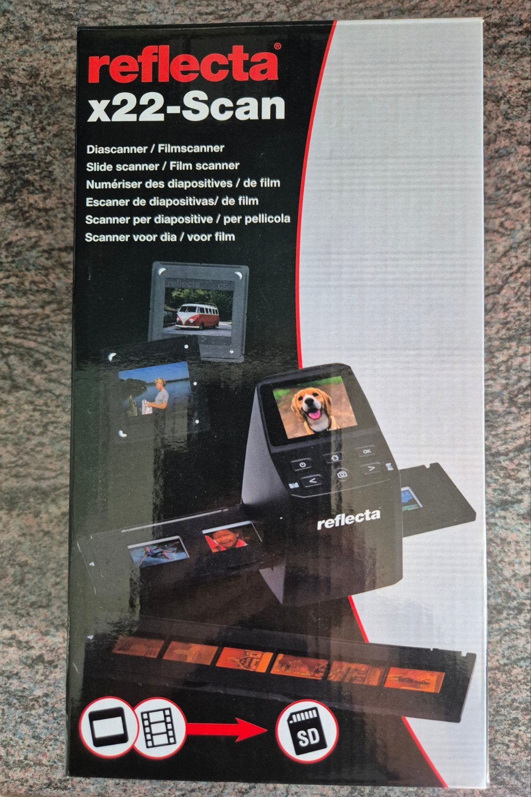 Reflecta x22-Scan Diascanner/Filmscanner - In prima staat, Computers en Software, Scanners, Ophalen of Verzenden, Zo goed als nieuw
