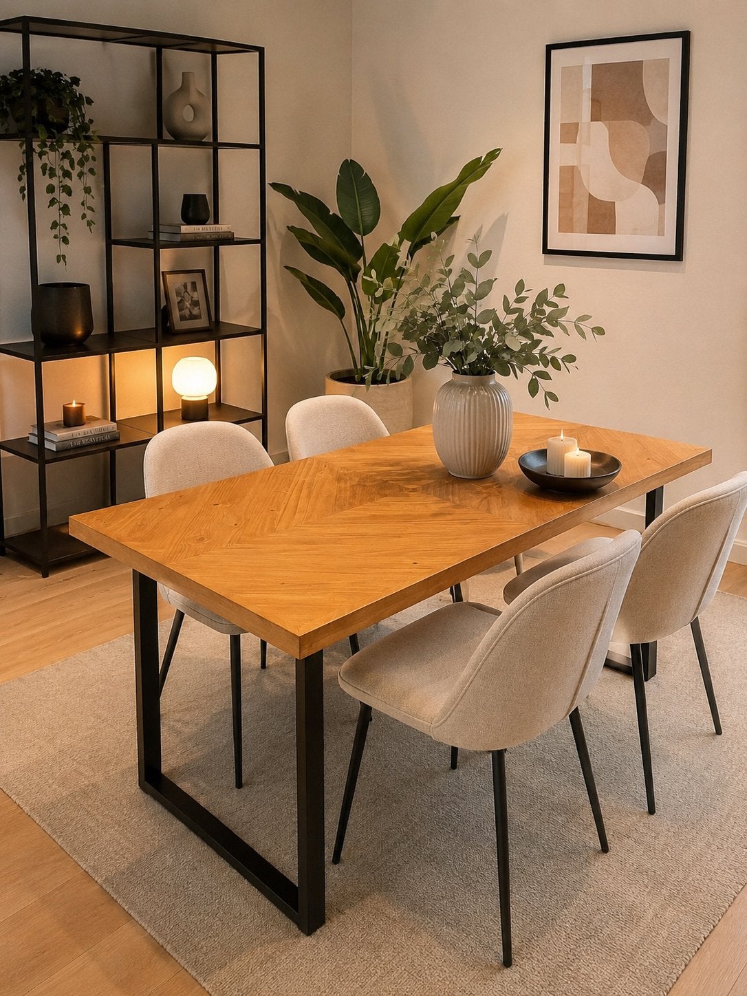 Tafel visgraat nieuw!, Ophalen, 200 cm of meer, 50 tot 100 cm, Zo goed als nieuw