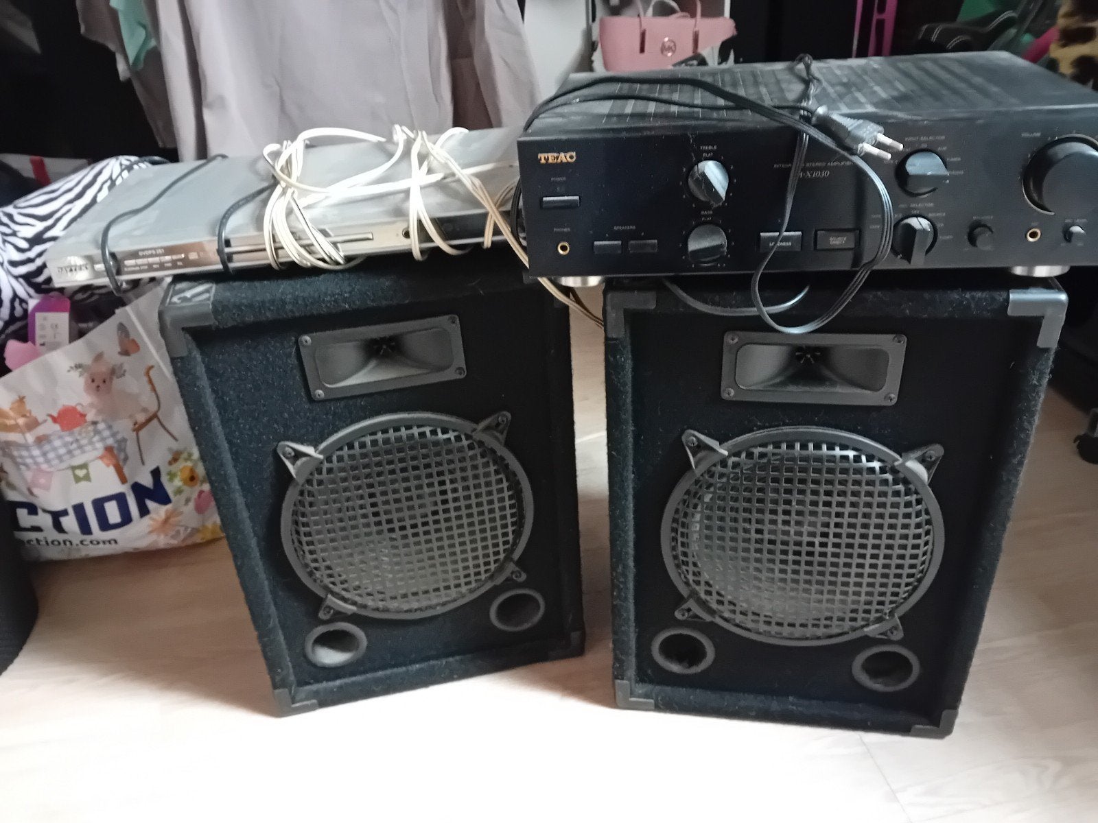 te koop boxen met reciever, Audio, Tv en Foto, Luidsprekers, Ophalen, Overige merken