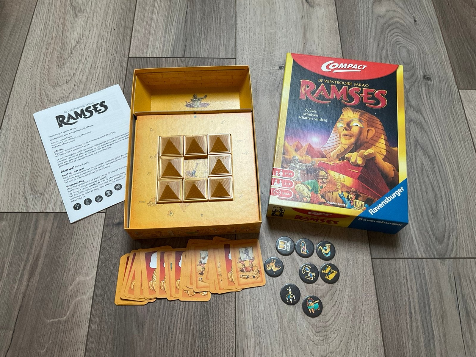 Ravensburger Ramses Compact Bordspel - Zoek de Farao!, Drie of vier spelers, Ophalen of Verzenden, Nieuw