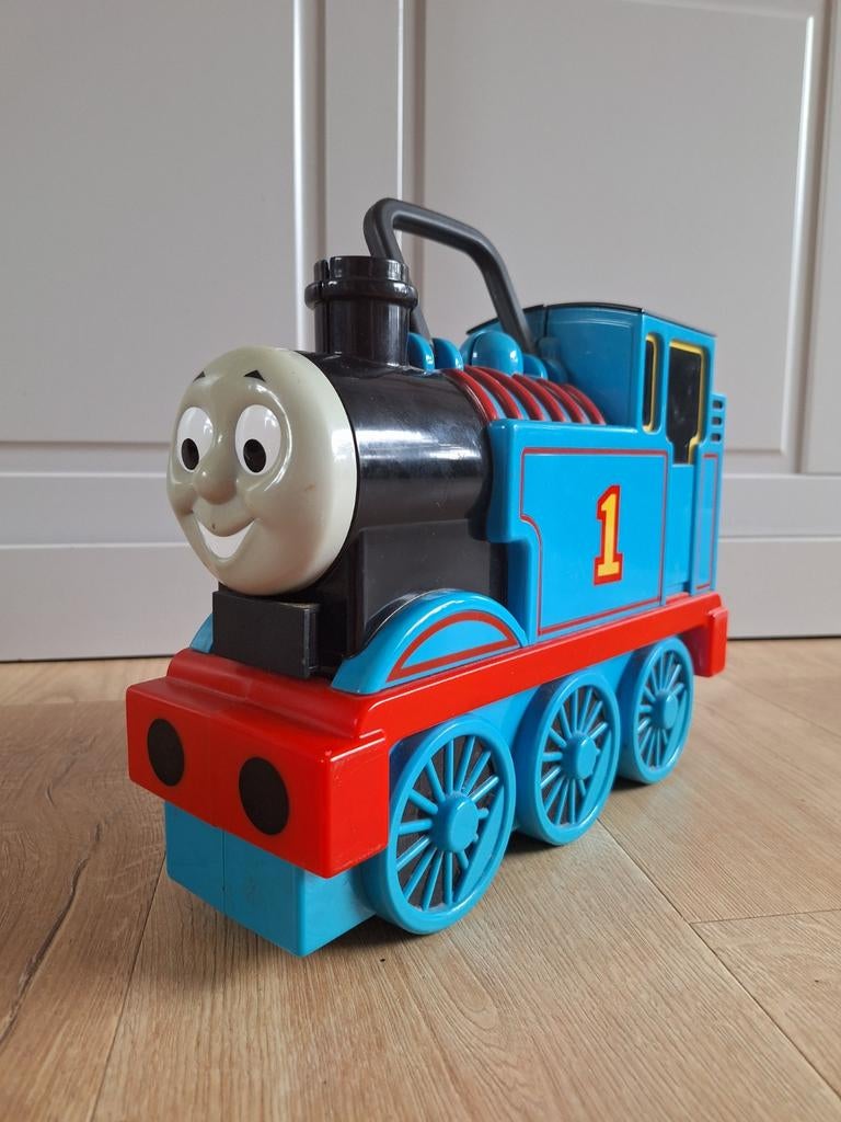 Thomas de Trein Bewaarkoffer met 25 Diecast Treintjes, Ophalen of Verzenden, Gebruikt