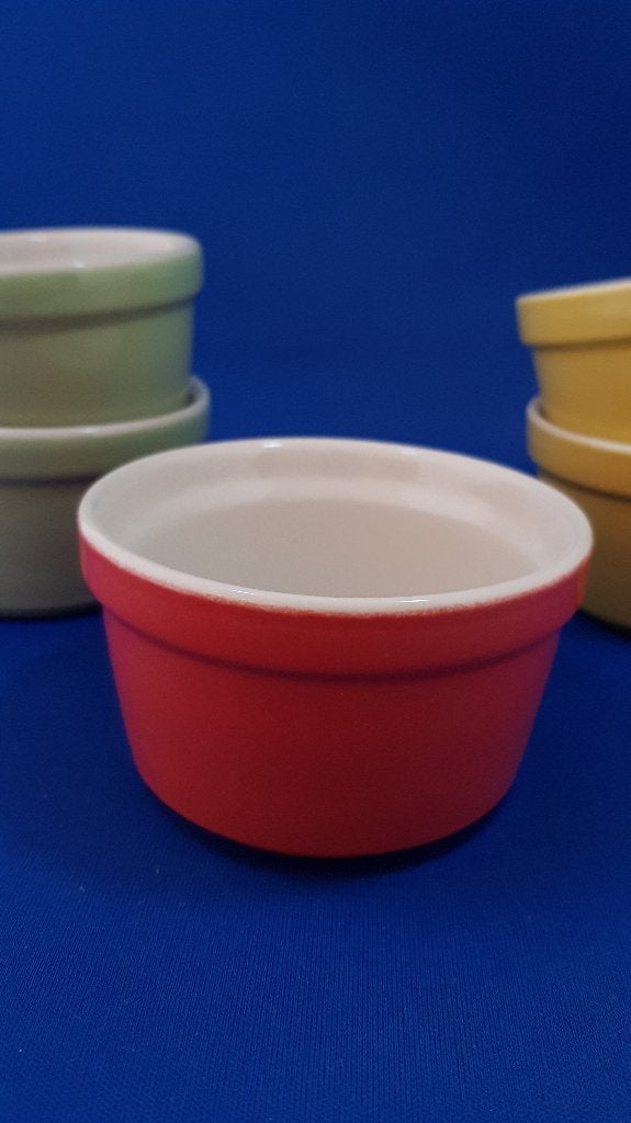 Mama Cuchina ovenschaaltjes pastel tinten, 5 stuks. 3A42, Tweedehands verkoop, Tweedehands verkoop, Gebruikt, Ophalen of Verzenden