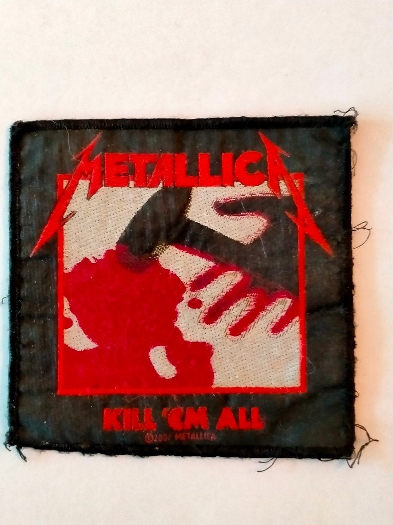 Metallica kill em all 2007 kleding embleem patch RARE, Ophalen of Verzenden, Gebruikt, Kleding