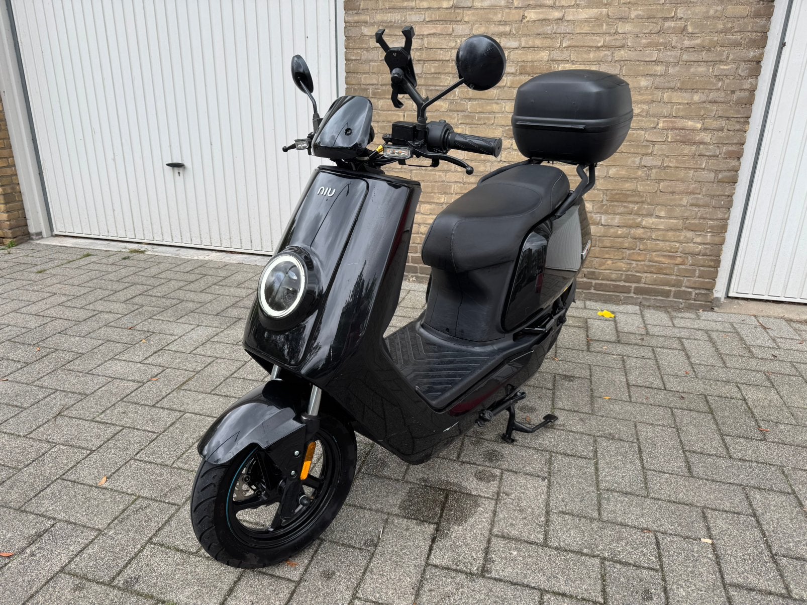 NIU N1S | 3000W Bosch-motor | Dubbele accu | Full Black, Ophalen, Zo goed als nieuw, Maximaal 45 km/u, Elektrisch