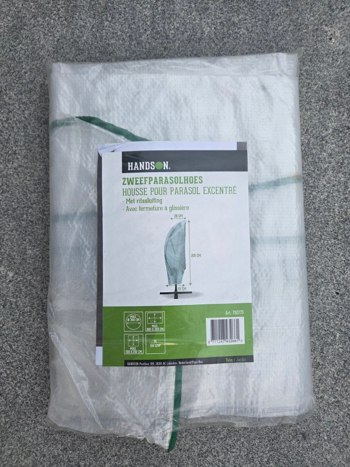 Handson zweefparasolhoes NIEUW, Tuin en Terras, Ophalen of Verzenden, Nieuw, Minder dan 1 meter