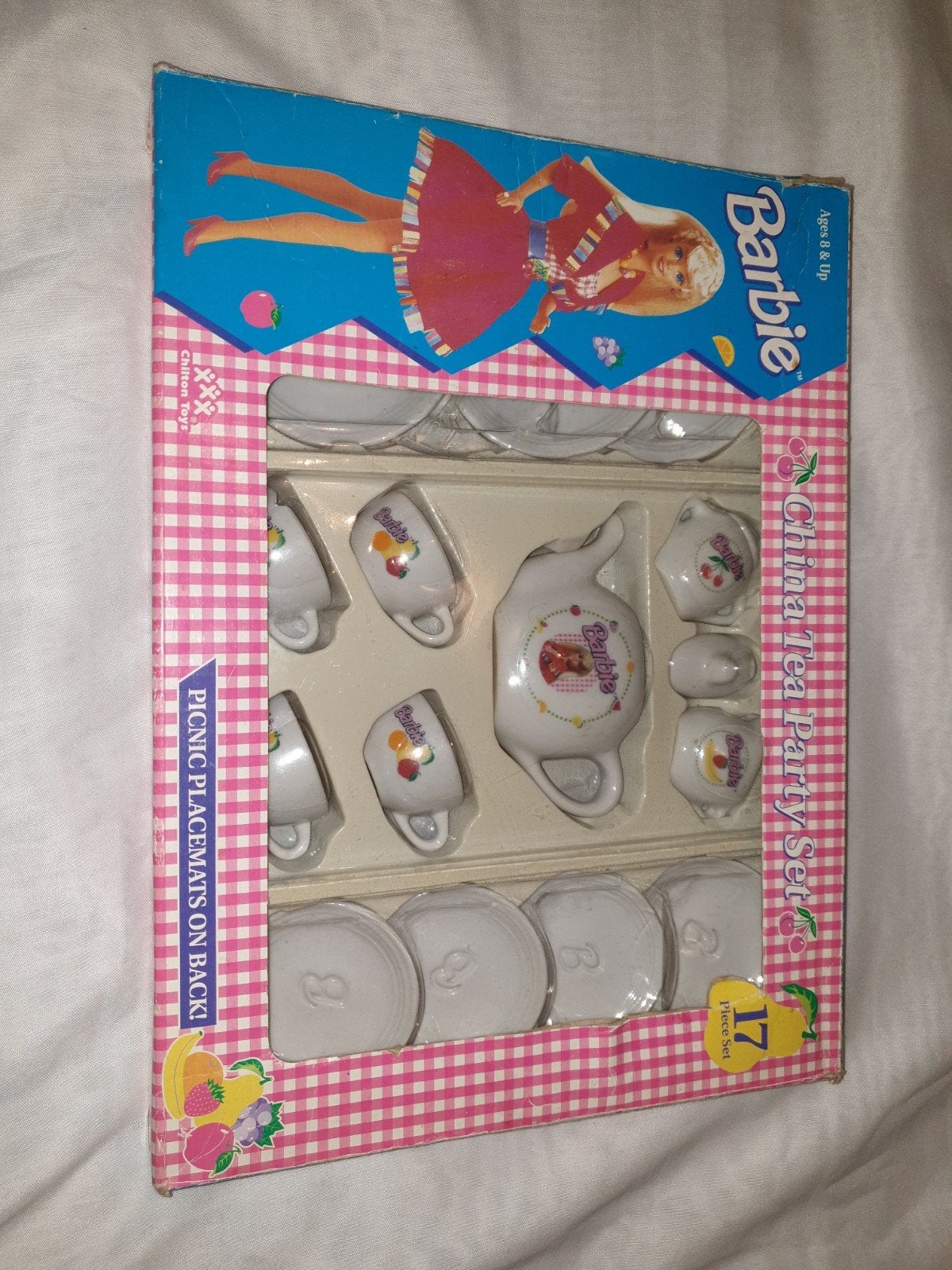 Vintage Barbie China Tea Party Set - 17-delig, Ophalen of Verzenden, Zo goed als nieuw, Barbie