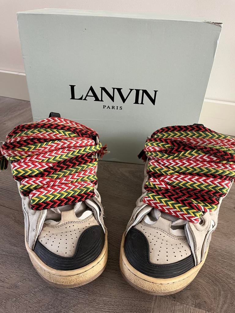 Lanvin schoenen maat 43, Wit, Ophalen of Verzenden, Sneakers of Gympen, Gedragen