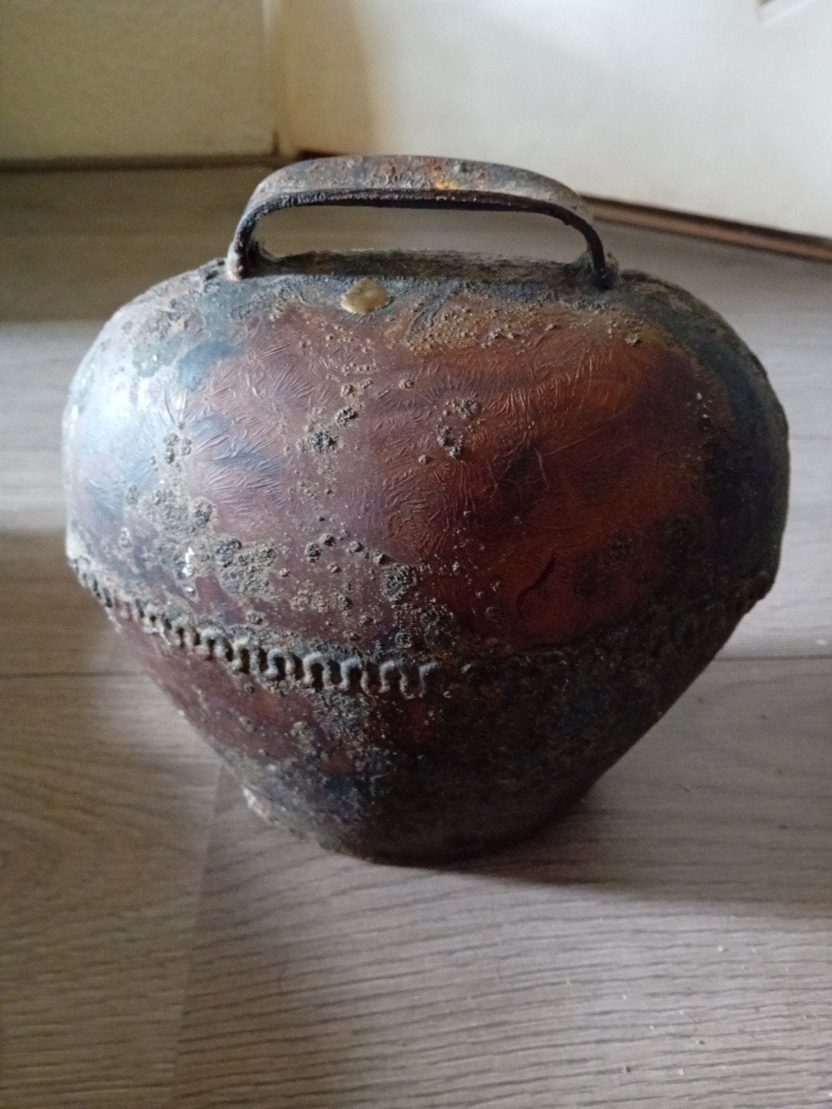 Antieke koeienbel / Alpenbel - Uniek decoratiestuk, Ophalen of Verzenden