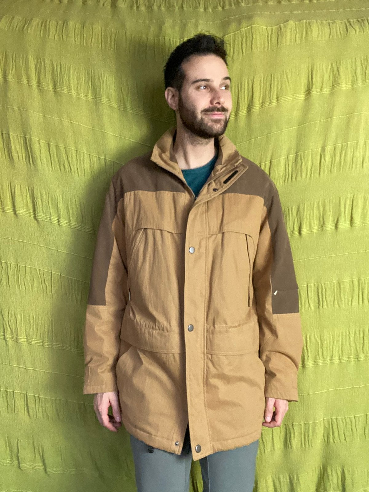 jas / jacket - bruin - Jupiter - vlakken - 52 / L / Large, Maat 52/54 (L), Hgv, Bruin, Hgv