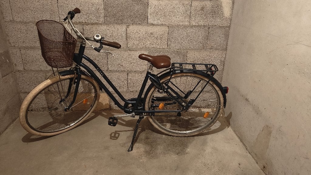 Elops 520 bike with Child seat, Fietsen en Brommers, Fietsen | Dames | Damesfietsen, Gebruikt, Velgrem, 50 tot 53 cm, Ophalen