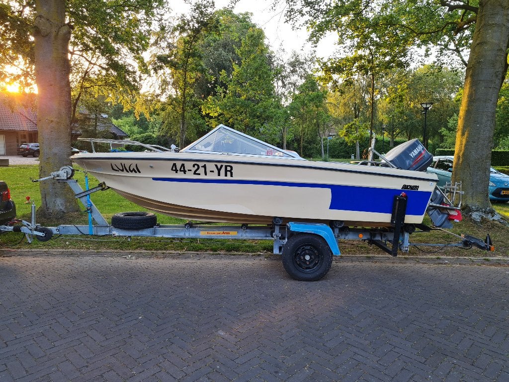 speedboot 4.7m 115pk Yamaha, Watersport en Boten, Speedboten, Gebruikt, Overige merken, Benzine, 70 tot 120 pk, Buitenboordmotor