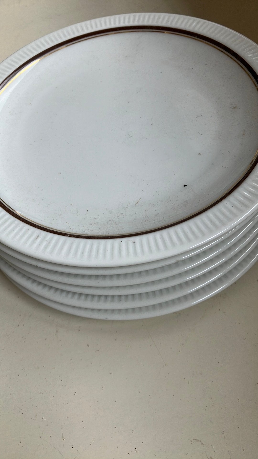 Arzberg gebaksbordjesSet van 6, Gebruikt, Ophalen of Verzenden, Bord(en), Overige stijlen