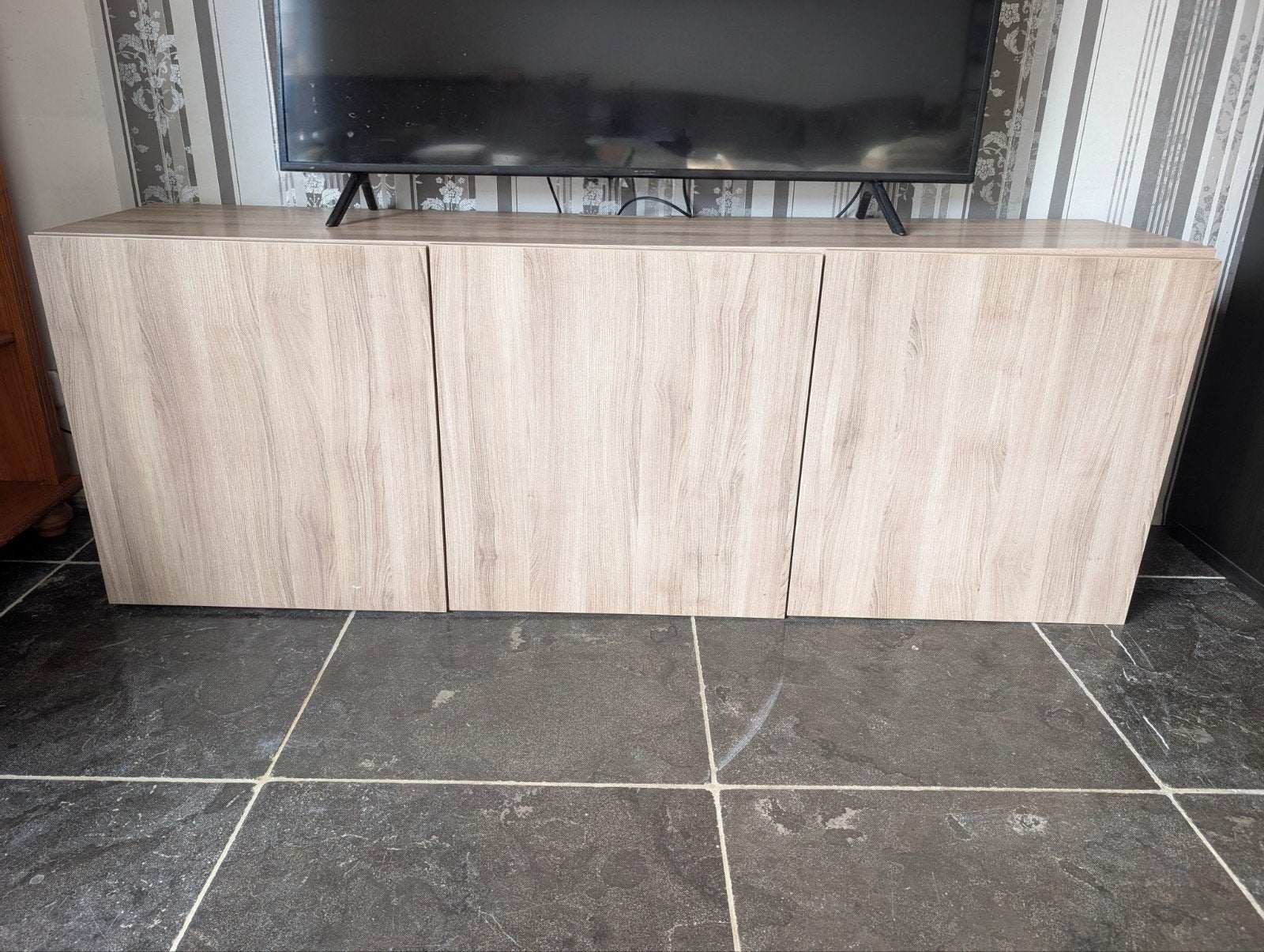 IKEA BESTÅ TV-meubel – met LAPPVIKEN deuren – 180cm, Ophalen, Gebruikt, 100 tot 150 cm, Minder dan 100 cm