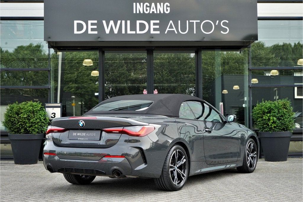 BMW 4 Serie Cabrio 420i M-sport Dravit Stoelventilatie OpenA, Auto's, BMW, Automaat, 1998 cc, Gebruikt, Zwart