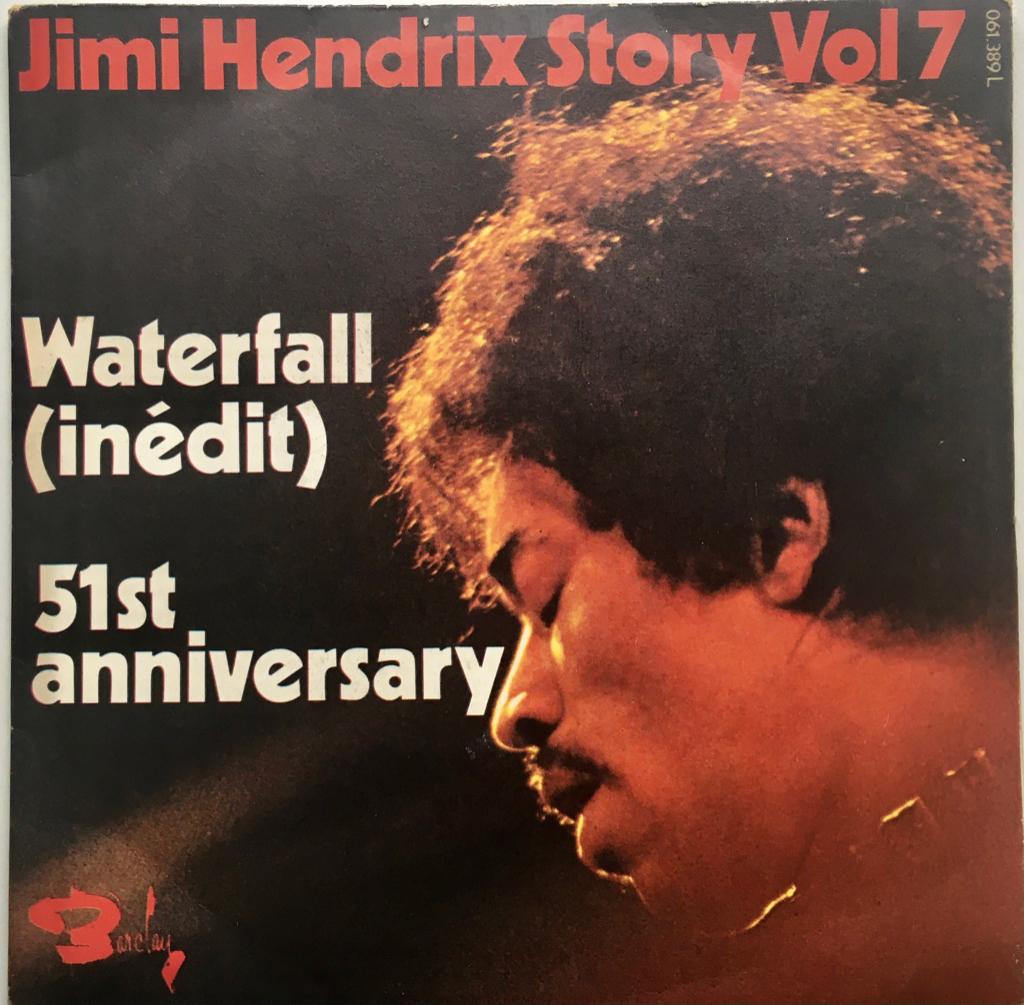 S103  J Hendrix Waterfall 51st anniversary FR’72 €10, 7 inch, Single, Ophalen of Verzenden, Rock en Metal