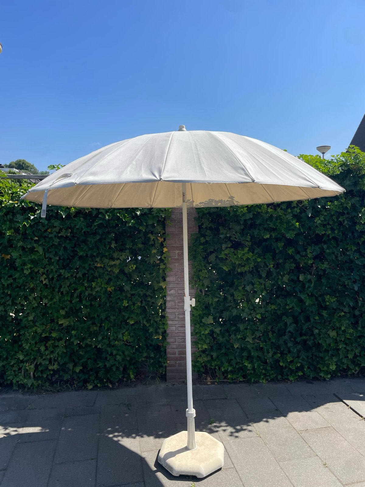 IKEA SAMSÖ Parasol + HUVÖN Voet, Ophalen, Gebruikt, 2 tot 3 meter, Stokparasol