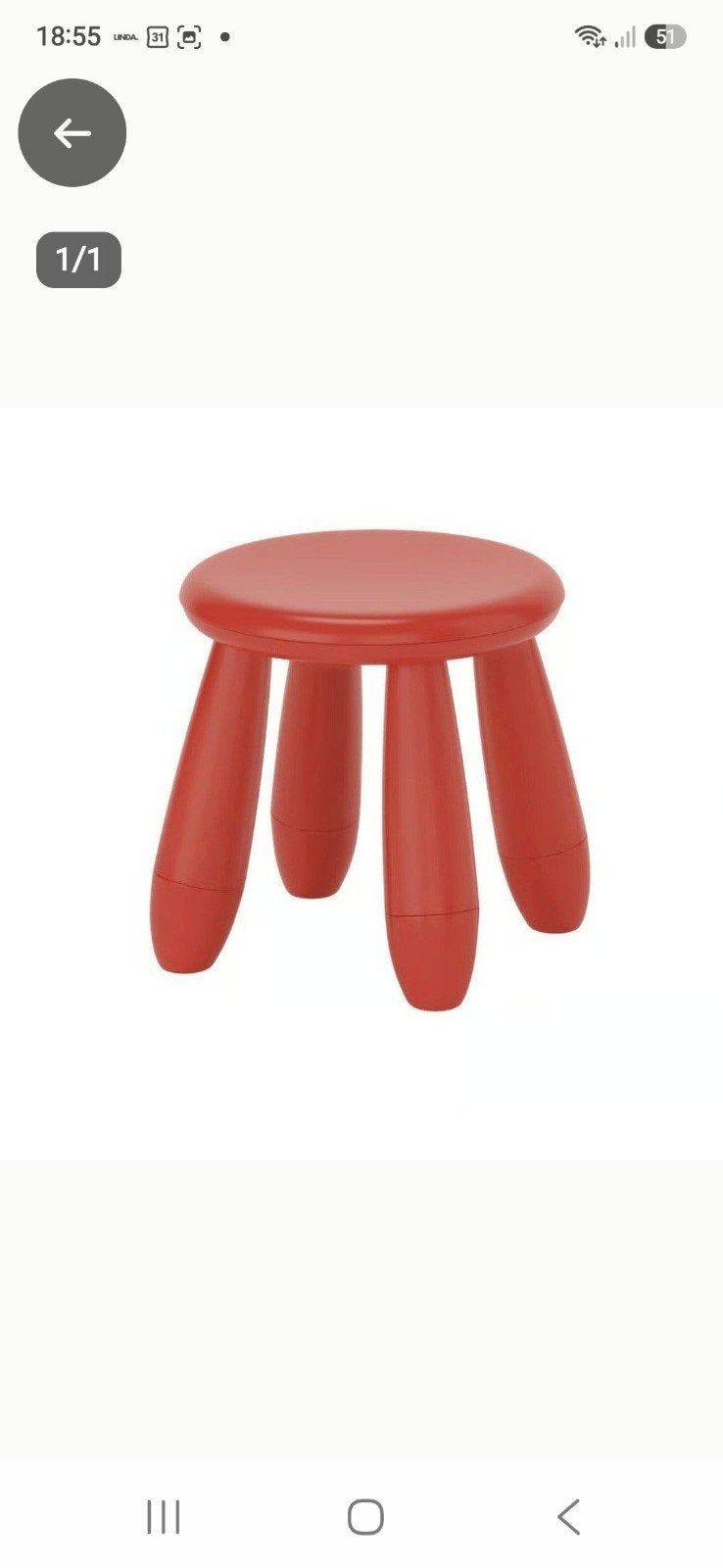 3 IKEA MAMUT kinder krukjes: 2 rood, 1 oranje, Ophalen