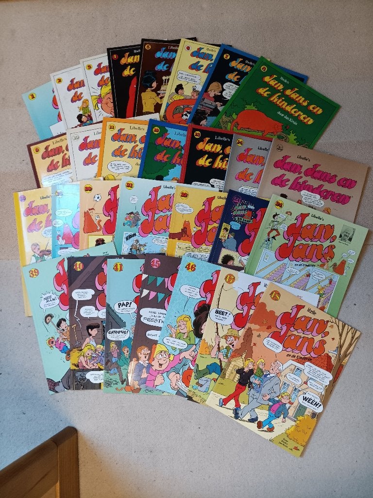 Partij van 29 boeken Jan Jans & de kinderen, Boeken, Meerdere stripboeken, Verzenden, Gelezen, Jan Kruis
