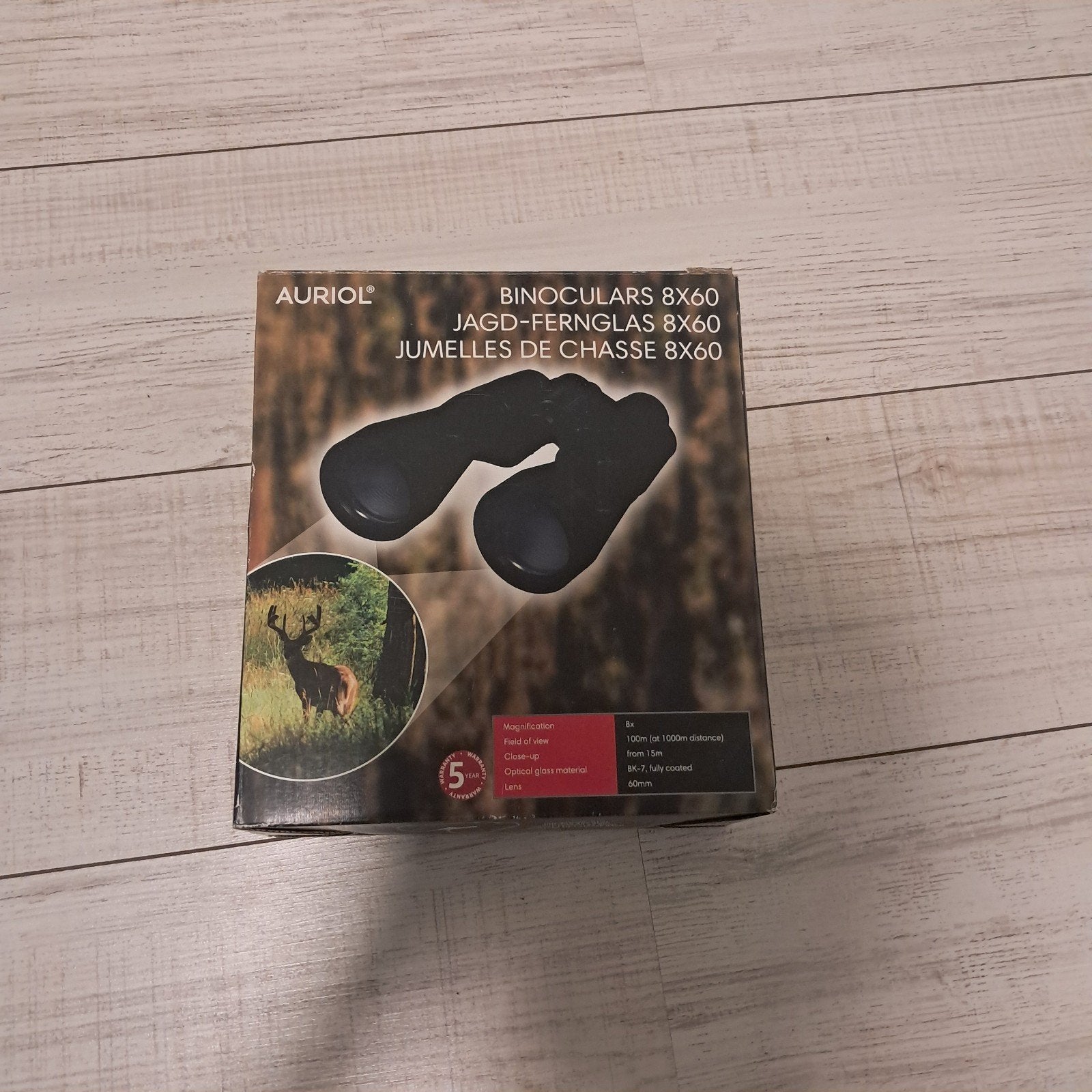 Verrekijker Auriol, Nieuw, 8 tot 12x, Met hoes of tas, Porro (met knik)