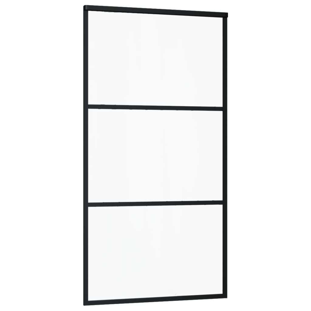 Schuifdeur 102 x 205 cm gehard glas zwart GRATIS BEZORGD!, 75 tot 150 cm, Verzenden, Overige typen, Nieuw