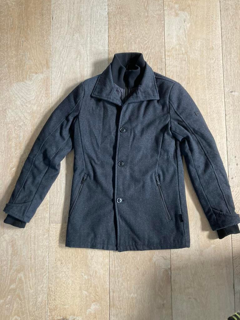 Indigo winterjas. Maat S . Echt als nieuw! Grijs / zwart, Ophalen of Verzenden, Zo goed als nieuw, Zwart