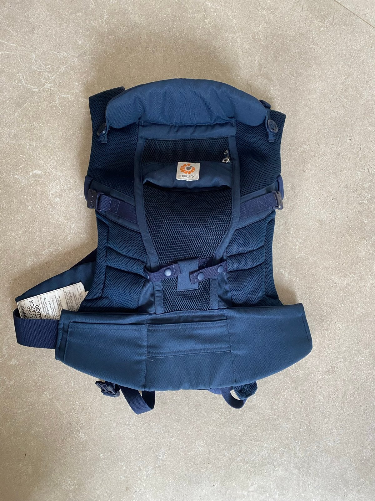Ergobaby Adapt Cool Air Draagzak - Deep Blue, Overige merken, Ophalen of Verzenden, Zo goed als nieuw, Buik, Rug of Zij