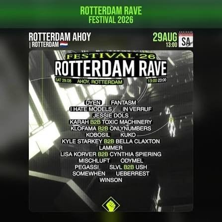 Rotterdam rave festival - 29-08-26 - Ahoy - 2 tickets, Drie personen of meer
