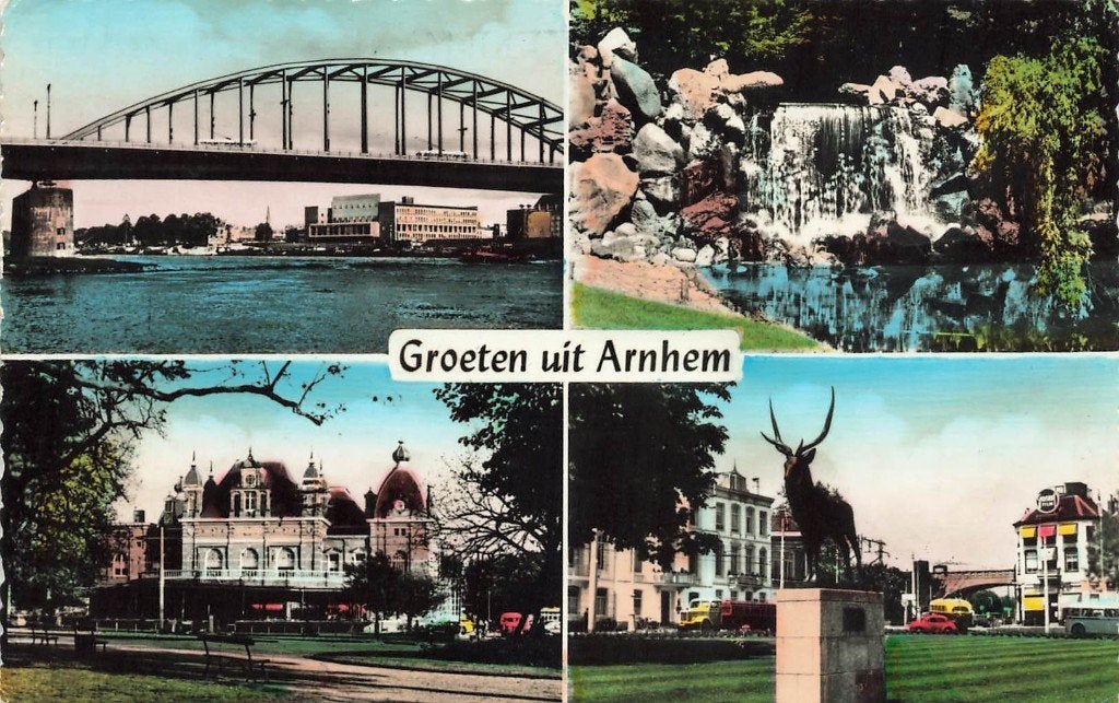 Groeten uit Arnhem, Ophalen of Verzenden, 1960 tot 1980, Gelopen, Gelderland