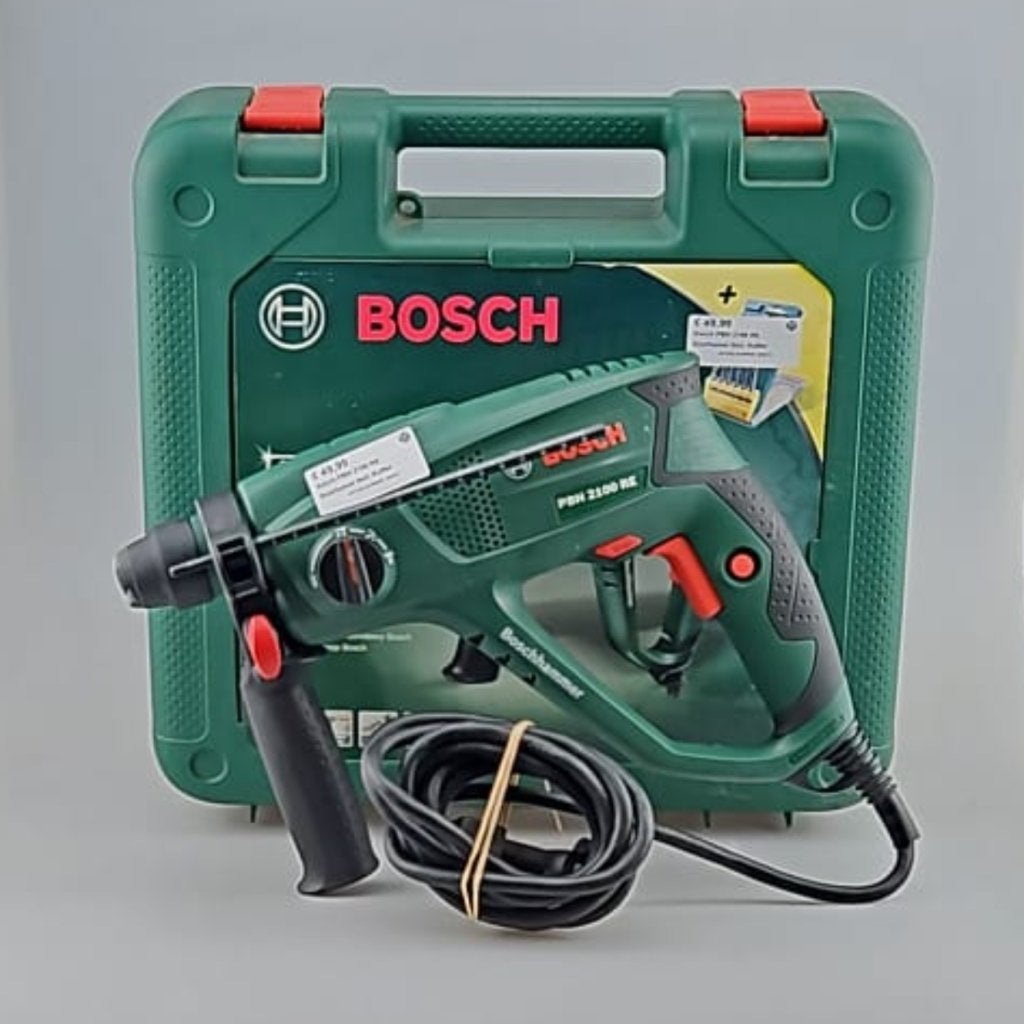 Bosch PBH 2100 RE Boorhamer Incl: Koffer, Bosch, Gebruikt, Support@bosch.com, Robert Bosch GmbH
Robert-Bosch-Platz 1
70839 Gerlingen-SchillerhÃ¶he
Germany