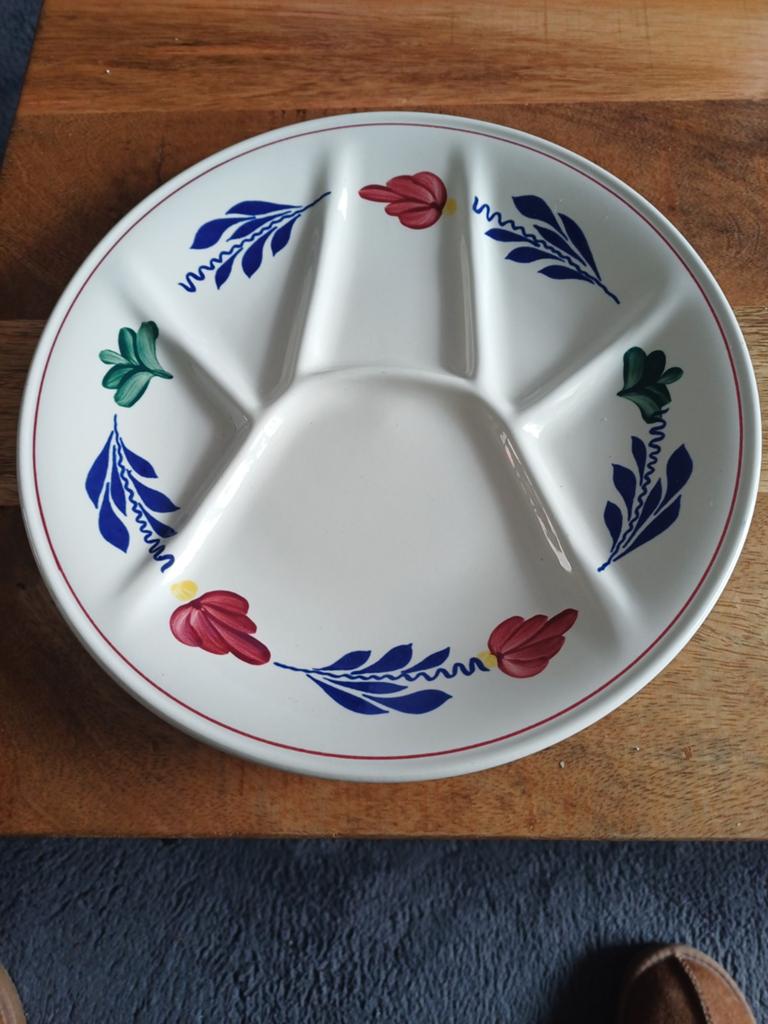 Boch Franse Boerenbont serveerschaal 23 cm, Huis en Inrichting, Keuken | Servies, Gebruikt, Ophalen of Verzenden, Schaal of Schalen