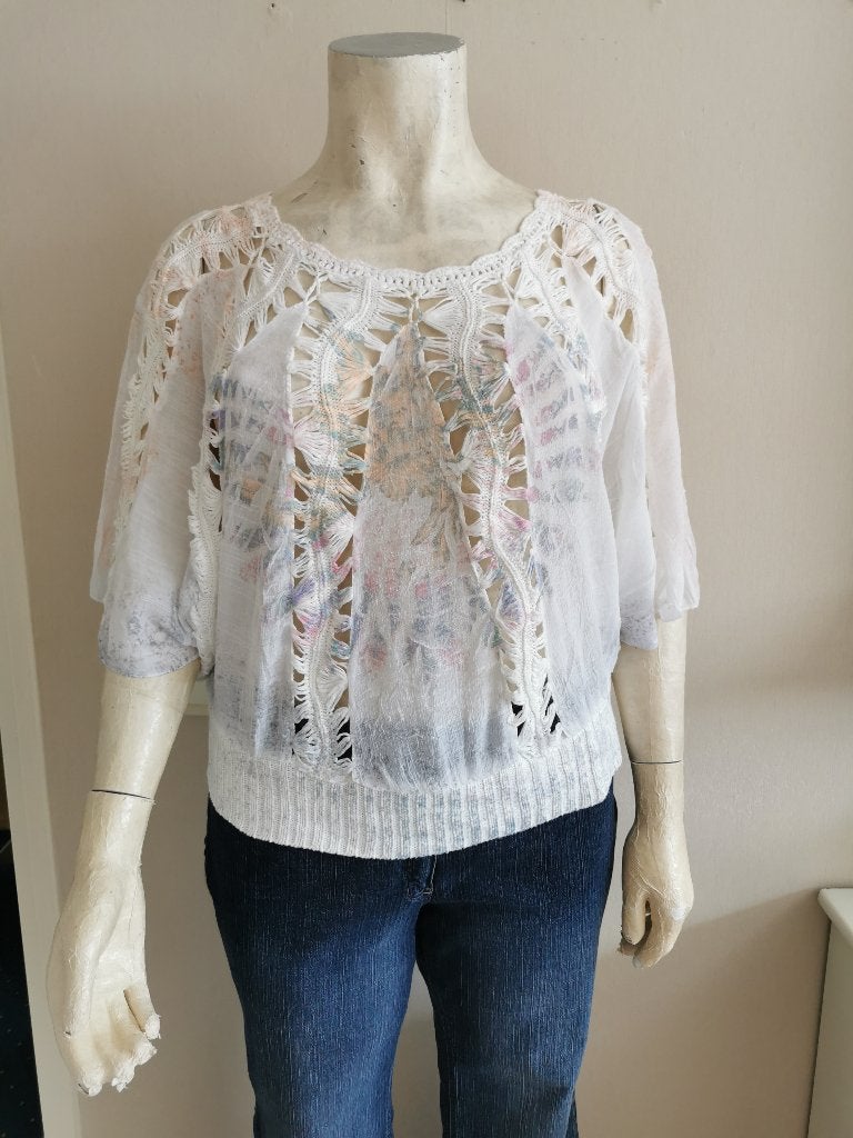 394 .. zgan shirt maat 44  ??, Ophalen of Verzenden, Nieuw, Blauw, Shirt of Top