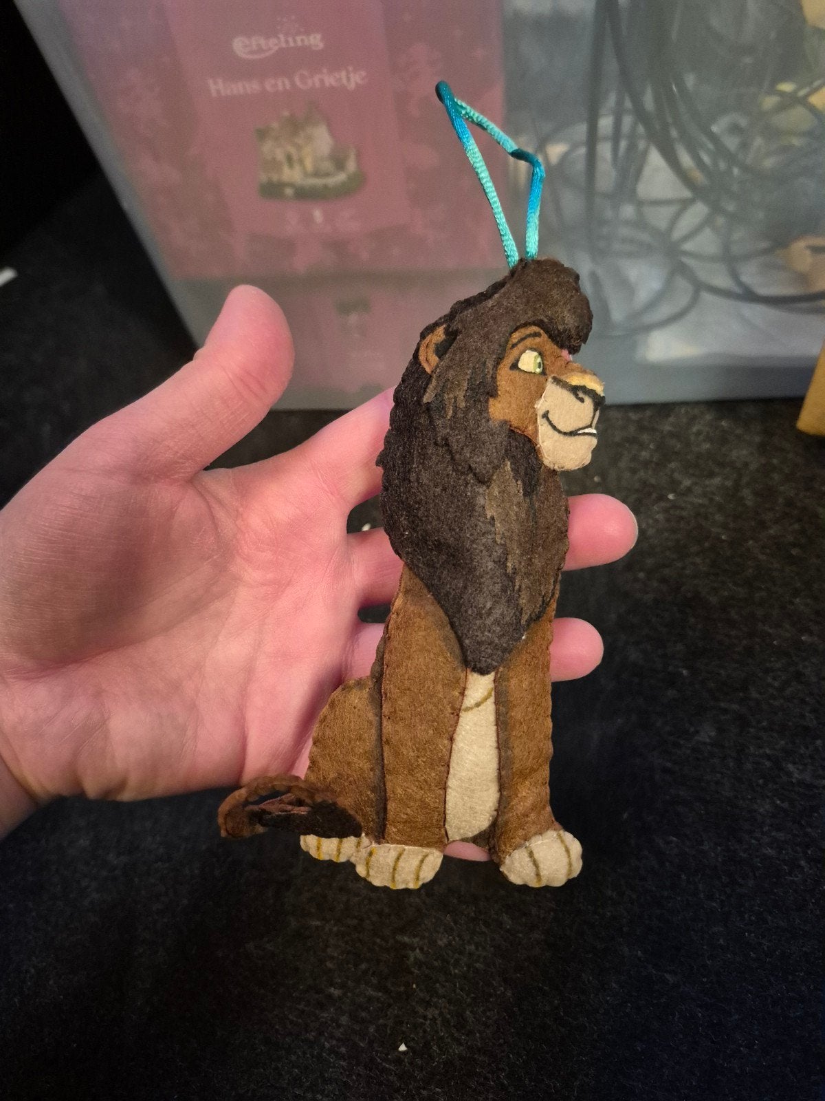 Handgemaakte lion king 2 kovu kerst hanger disney, Verzamelen, Disney, Ophalen of Verzenden, Leeuwenkoning of Jungle Boek, Beeldje of Figuurtje