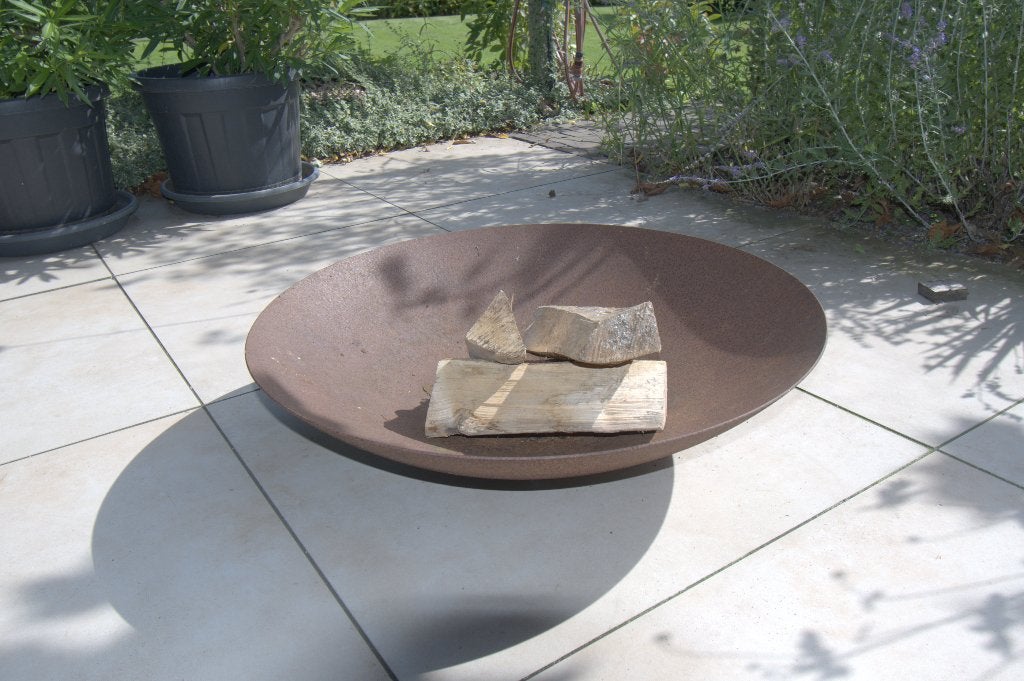 Te Koop Cortenstaal vuurschaal diameter 80 cm, Tuin en Terras, Vuurschalen, Ophalen, Gebruikt