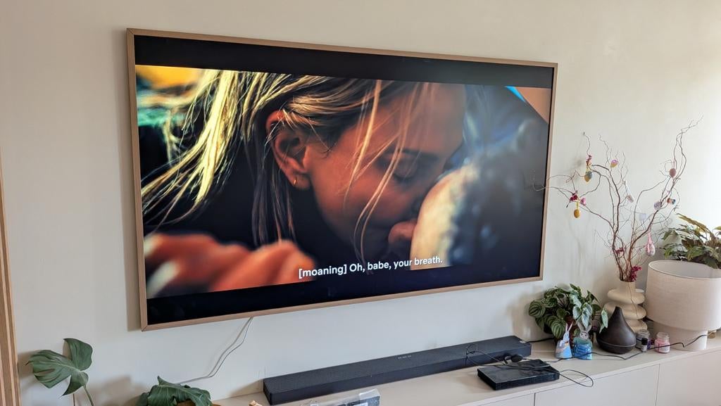 Samsung The Frame Pro 75 inch, Audio, Tv en Foto, Televisies, QLED, 50 Hz, Ophalen of Verzenden, Zo goed als nieuw