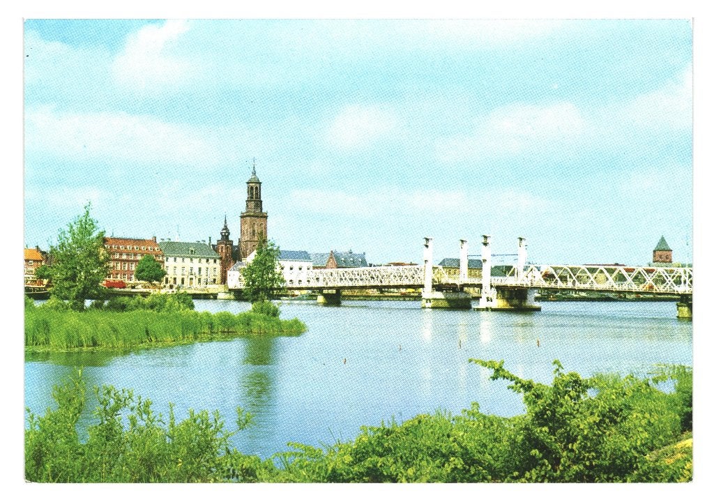40924 Kampen IJssel IJsselbrug nette oude kaart Onbeschreven
