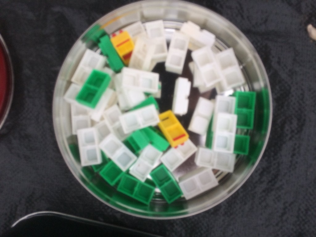 Plastiek bouwblokjes, ideaal voor miniatuur bouw of andere, Ophalen, Gebruikt, Jongen of Meisje