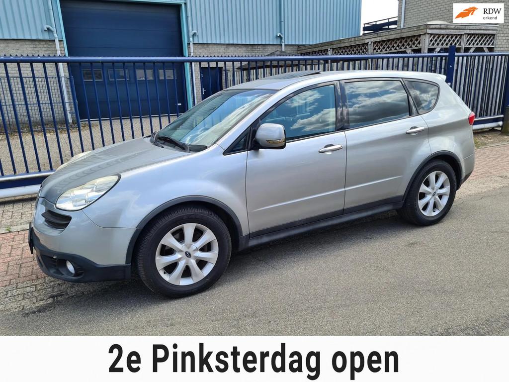 Subaru Tribeca 3.0R AUT. AWD *LEER* VASTE MEENEEMPRIJS!, Auto's, Automaat, Gebruikt, Zwart, 1865 kg