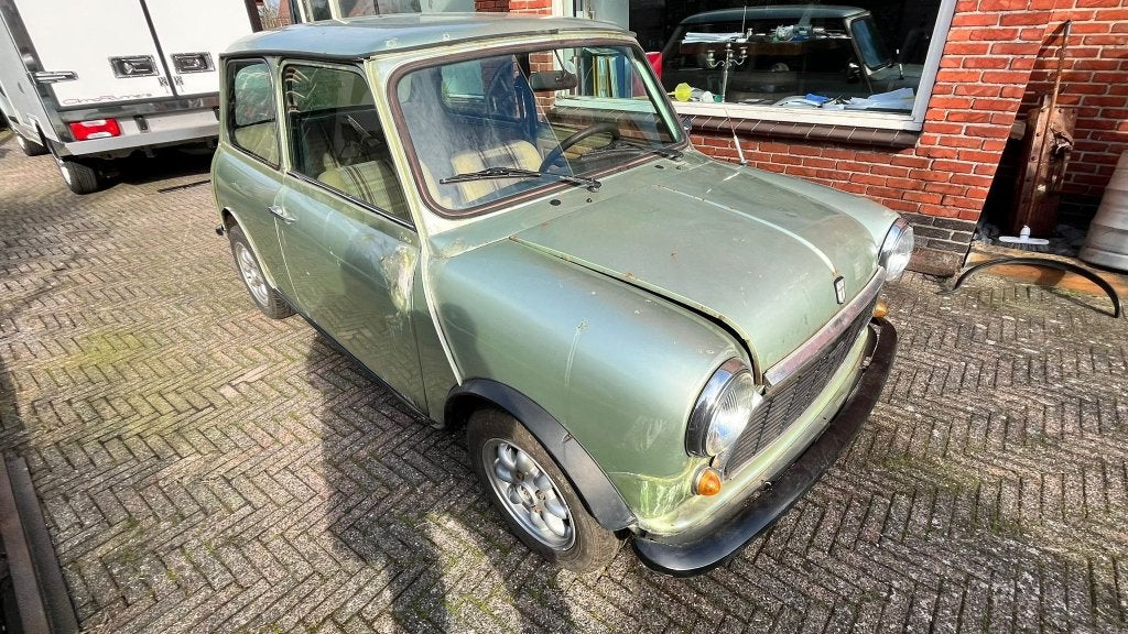 Mini 1000 1.0 HLE 1982 Groen, Auto's, Oldtimers, Particulier, Mini, Benzine, Handgeschakeld, Groen, Stof, Ophalen