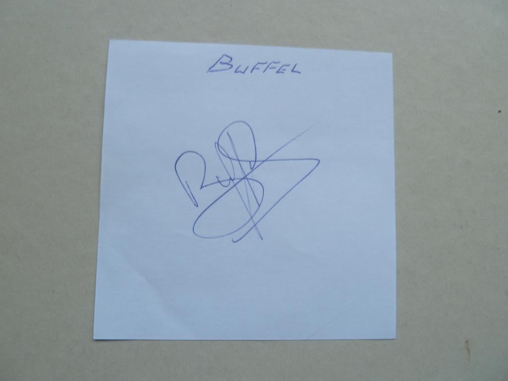 Handtekening. Thomas.Buffel.  Feyenoord, Ophalen of Verzenden, Zo goed als nieuw, Feyenoord, Overige typen
