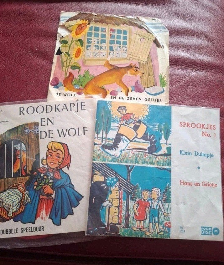 Vintage Sprookjes Vinyl Collectie, Cd's en Dvd's, Gebruikt, 7 inch, Ophalen of Verzenden, Verhaal of Sprookje
