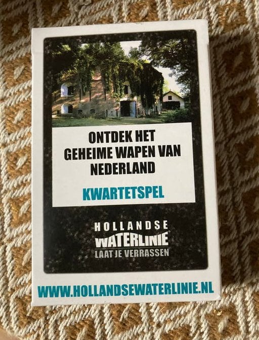 Kwartetspel Hollandse Waterlinie - Ontdek het geheim, Drie of vier spelers, Ophalen of Verzenden, Zo goed als nieuw