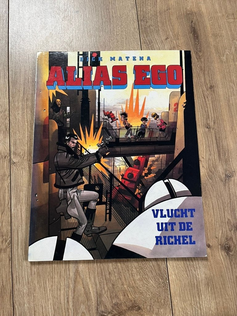 ALIAS EGO 01 VLUCHT UIT DE HEMEL 1E DRUK 1993, Eén stripboek, Ophalen of Verzenden, Zo goed als nieuw