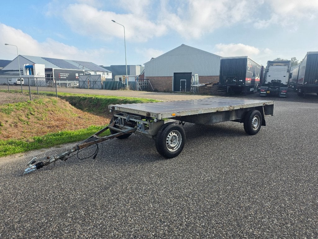 Schamelwagen schamelaanhanger 4.00m x 2.00m nette kar, Ophalen, Gebruikt