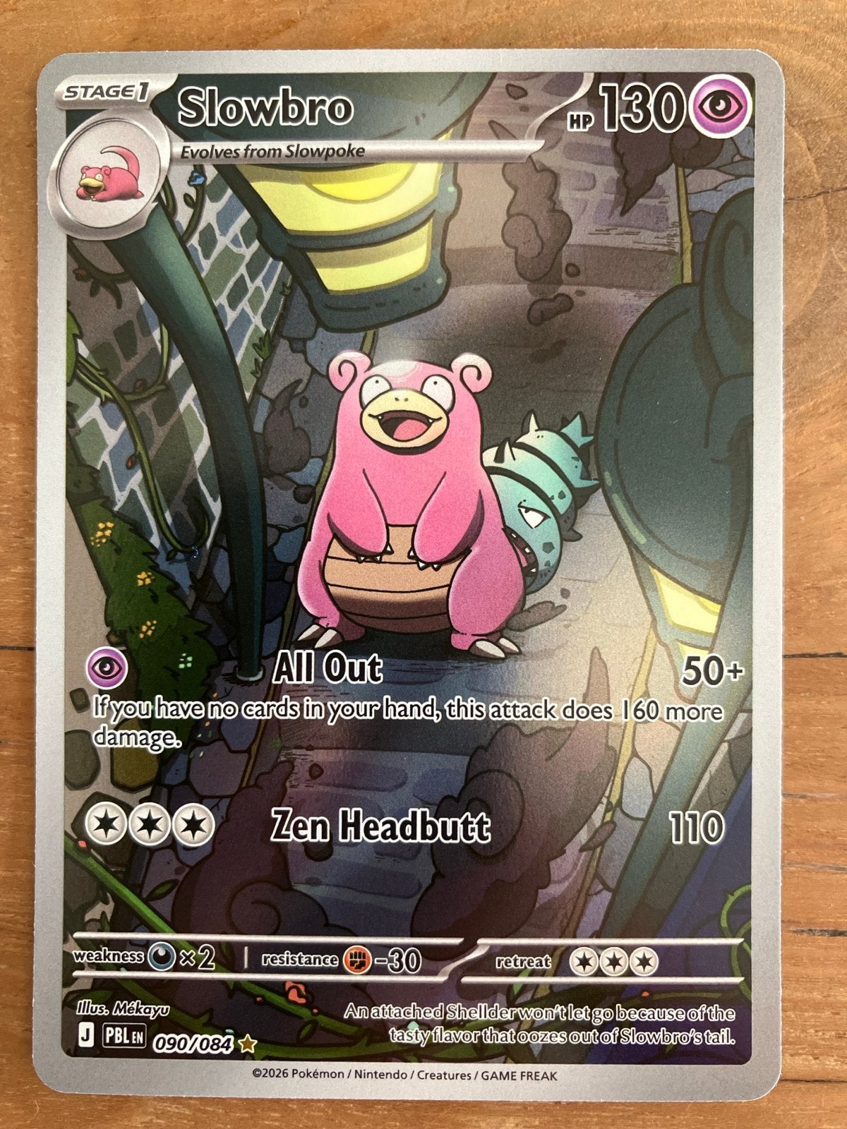 Slowbro 090/084 - Pitch Black Set - Pokémon Kaart, Ophalen of Verzenden, Nieuw, Losse kaart