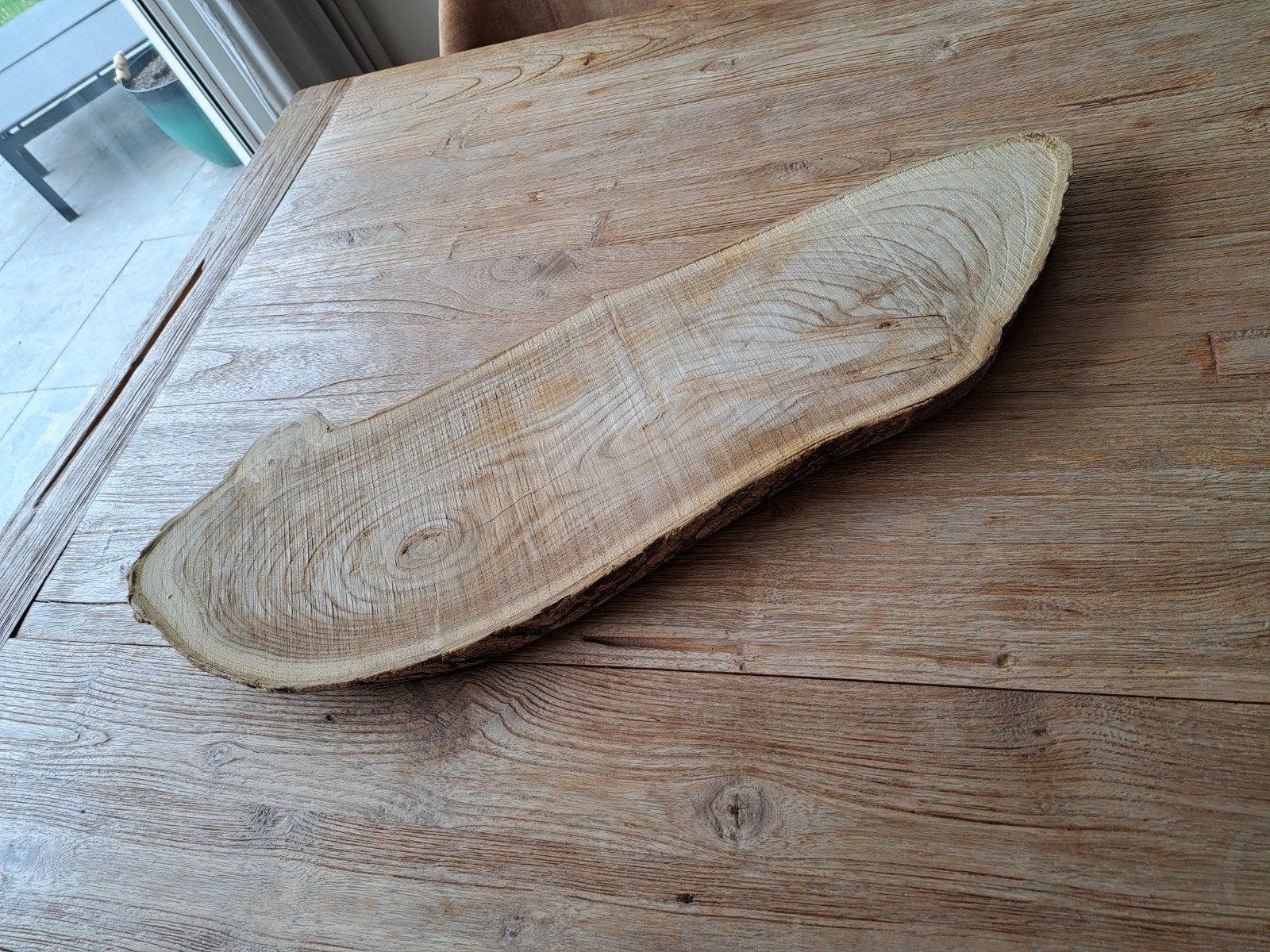 Decoratieve houten schaal - Natuurlijke boomstam look, Ophalen, Schaal, Nieuw, Handgemaakt