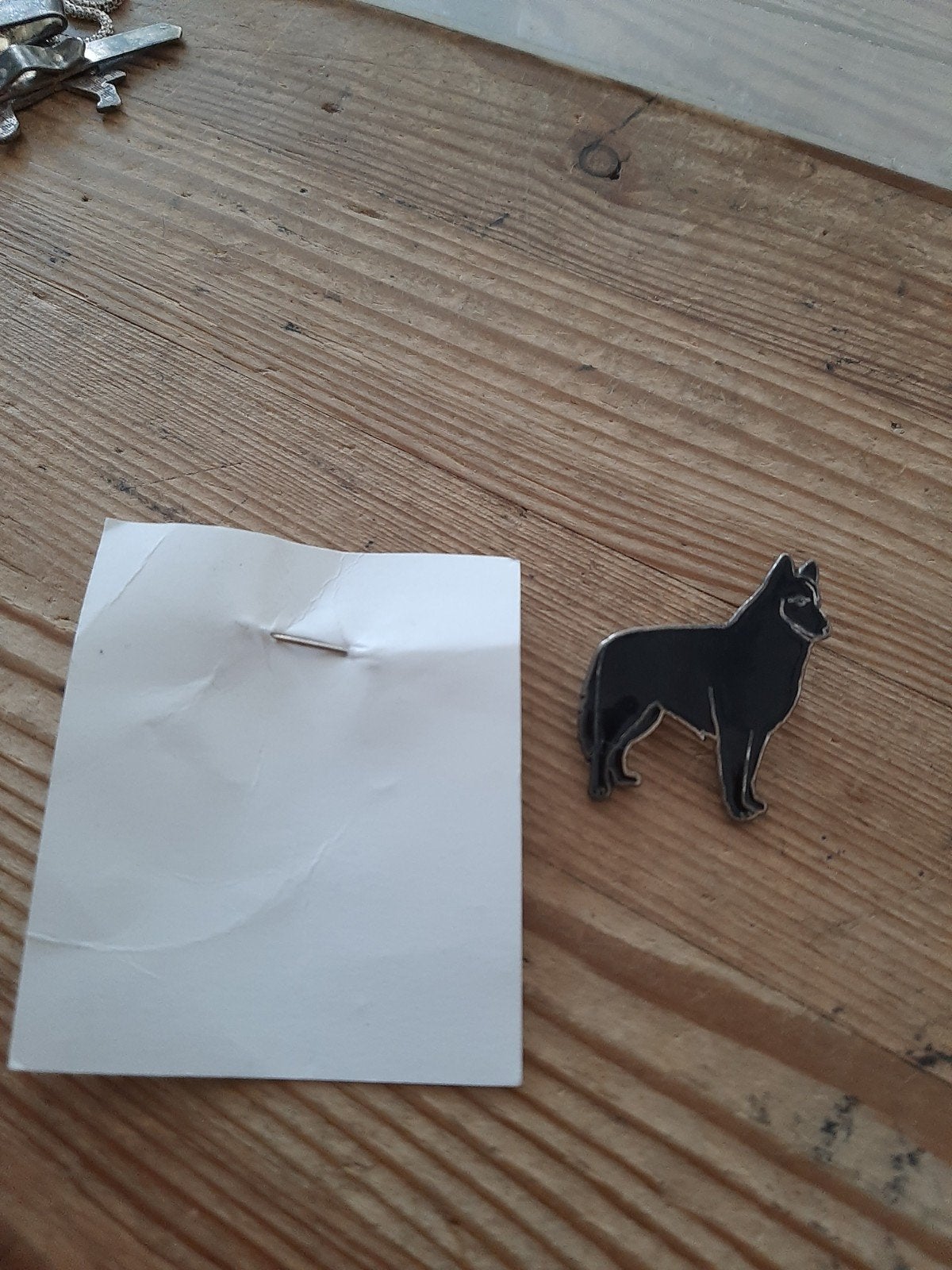 Hondenbroche - Zwarte hond, Ophalen of Verzenden
