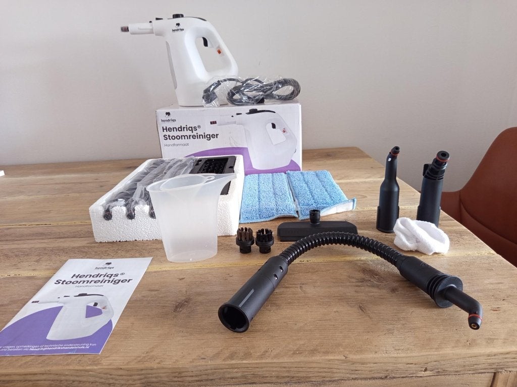 Stoomreiniger met Vloer en Raamsteel (Nieuw €89,-), Witgoed en Apparatuur, Stoomapparaten, Stoomreiniger, Ophalen of Verzenden